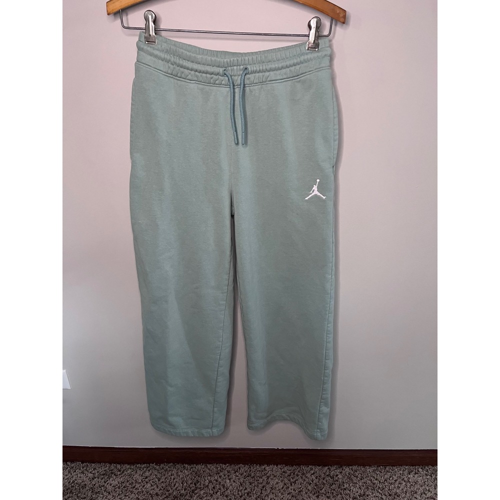 Jordan Kids Jumpman Fleece Wide Leg Sweatpants Sage Green XL 13-15Y